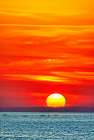 Sunset in Bali, Indonesia, a tropical paradise. Art Print